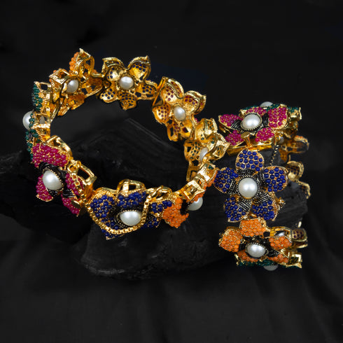 Flower with Pearl Naurattan Kangun D283